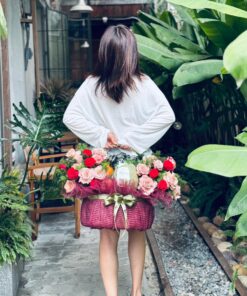 Giỏ Hoa Trái Cây dịp sinh nhật 001