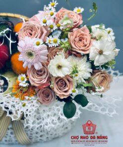 Giỏ Hoa Trái Cây dâng lễ 003