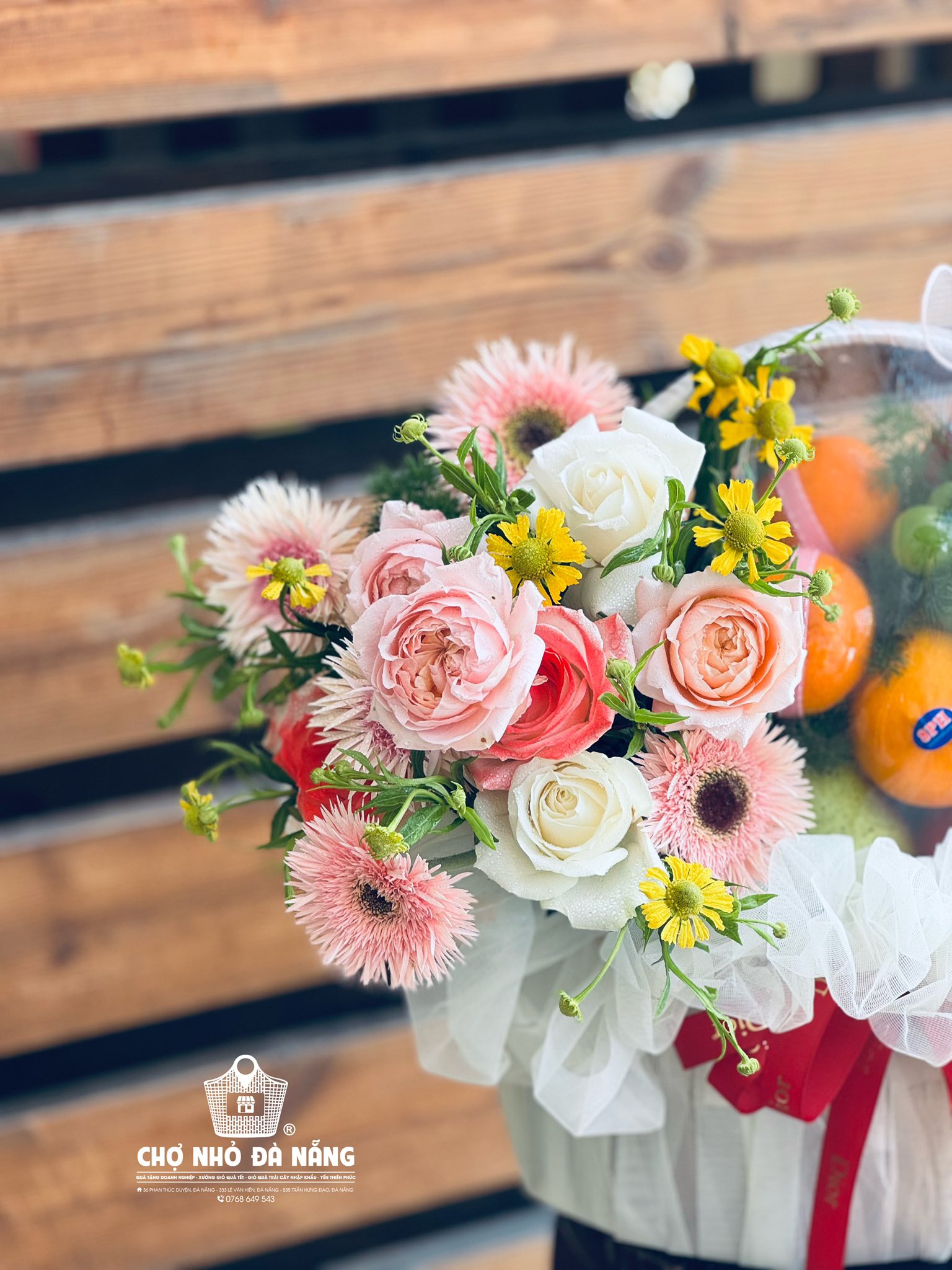 Giỏ Hoa Trái Cây cơ bản 035