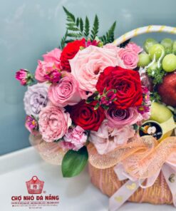 Giỏ Hoa Trái Cây cơ bản 008