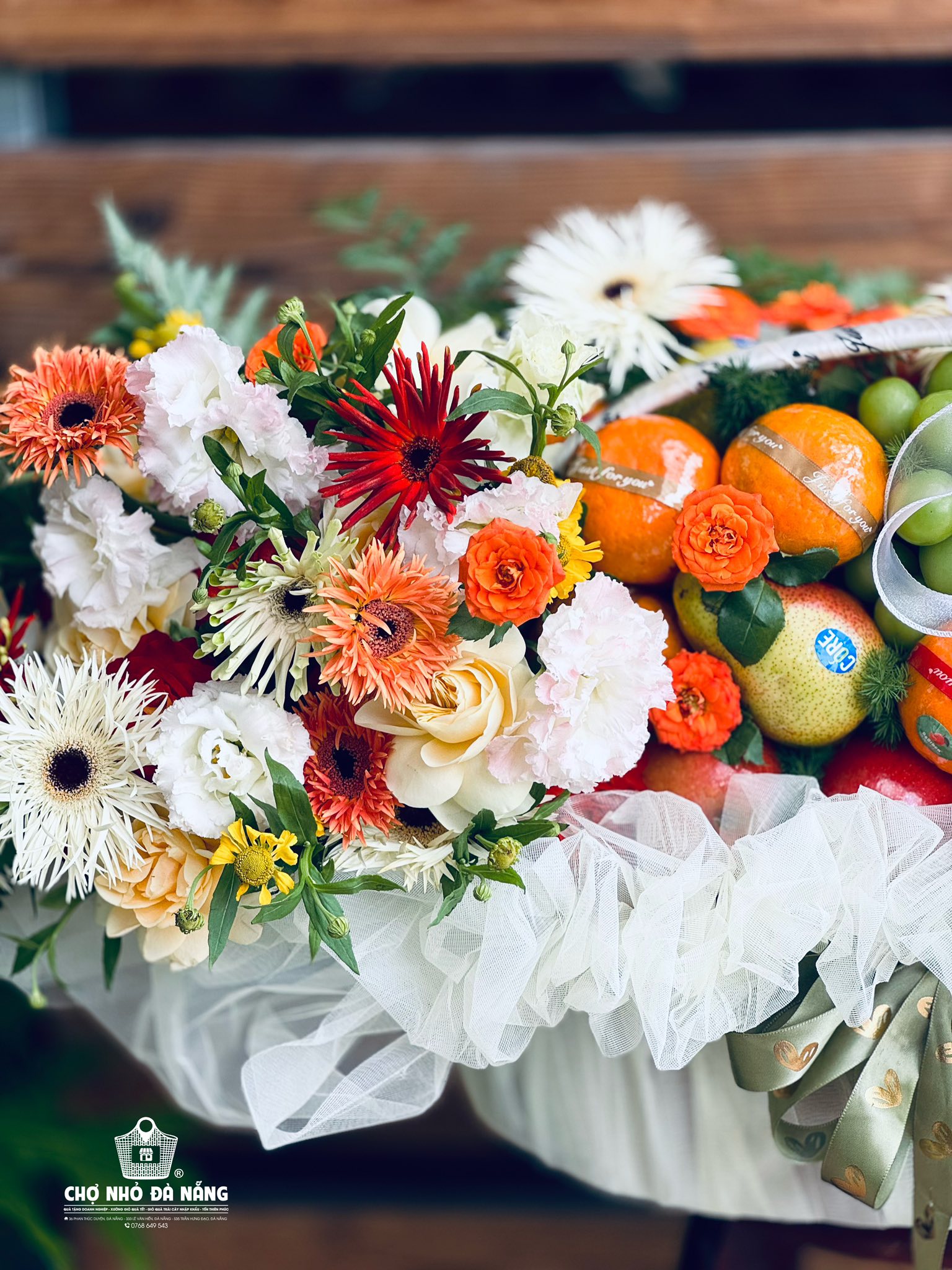 Giỏ Hoa Trái Cây dịp chúc mừng 017