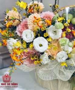Giỏ Hoa Trái Cây dịp chúc mừng 003