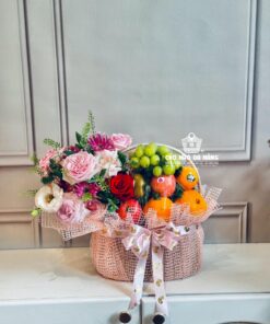 Giỏ Hoa Trái Cây cơ bản 001