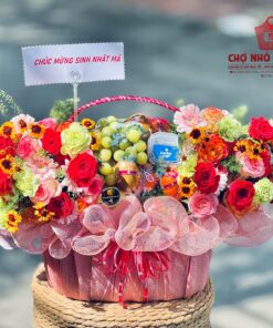 Giỏ Hoa Trái Cây cao cấp 017