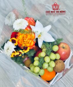 Giỏ Hoa Trái Cây dịp chúc mừng 008