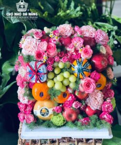 Giỏ Hoa Trái Cây dịp chúc mừng 009