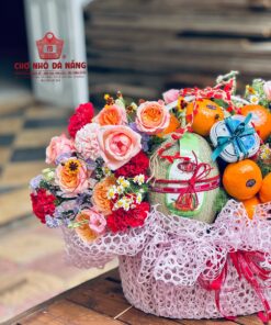 Giỏ Hoa Trái Cây dịp chúc mừng 011