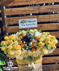 Giỏ Hoa Trái Cây cao cấp 022