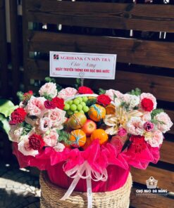Giỏ Hoa Trái Cây dịp chúc mừng 012