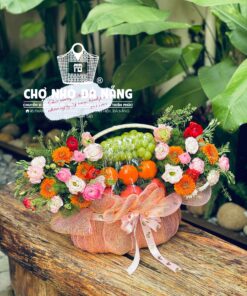Giỏ Hoa Trái Cây cơ bản 005